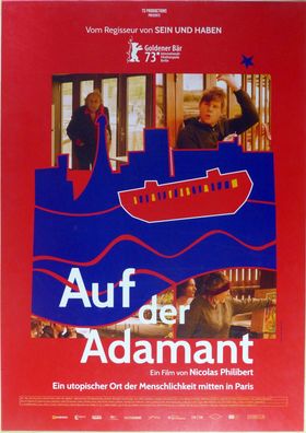 Auf der Adamant - Original Kinoplakat A1 - Doku v. Nicolas Philibert - Filmposter