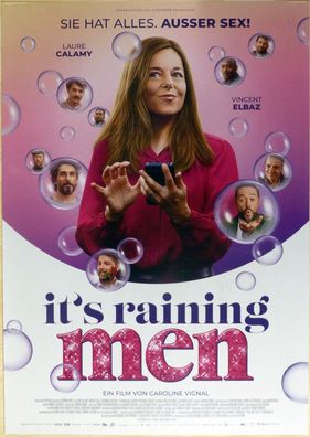 It´s raining men - Original Kinoplakat A1 - Laure Calamy, Vincent Elbaz - Filmposter