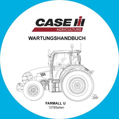 Reparatur Werkstatthandbuch Case Traktor CASE Farmal 95U 105U 115U