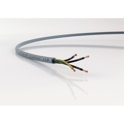 ÖLFLEX Classic 110 PVC-Steuerleitung, 5G1,5 grau, Eca Kl.5=feindrähtig, PVC Ø8,1mm