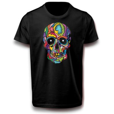 Ahnen Mexiko Día de los Muertos Tag der Toten T-Shirt Baumwolle Skull Kopf Tod
