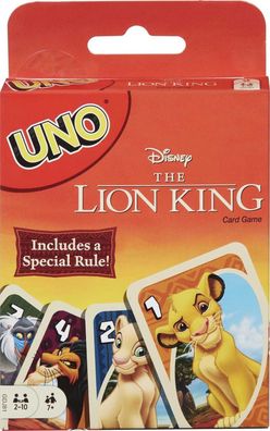 The Lion King UNO Spielkarten - Kartenspiel, Gesellschaftsspiel, Familienspiel