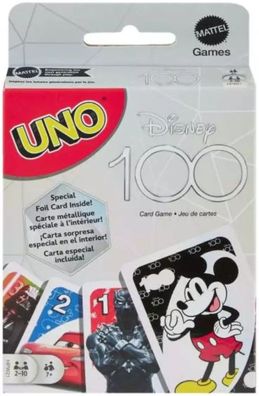 100 Jahre Walt Disney Geschichte UNO Spielkarten - Gesellschaftsspiel, Familienspiel