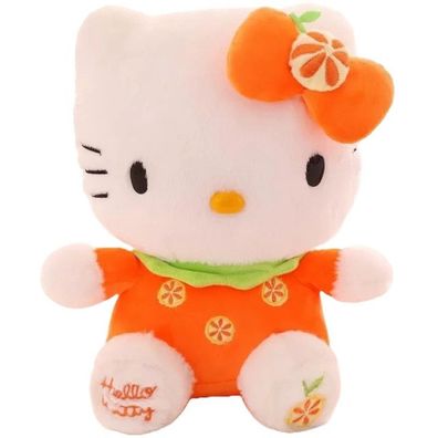 Große HELLO KITTY Plüschfiguren - Sanrio 30cm Hello Kitty Plüschfigur in Orange!