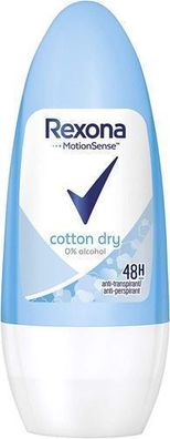 Rexona Cotton Dry Damen Antitranspirant, 50ml - Effektiver Schutz mit Baumwollduft