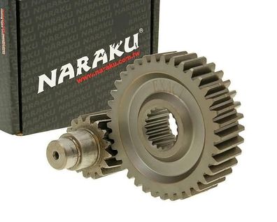 Getriebe sekundär Naraku Racing 16/37 + 25% für GY6 125/150ccm 152/157QMI