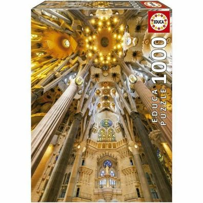 EDUCA Puzzle Sagrada Familia - Innenraum, Barcelona (Spanien) 1000 Teile