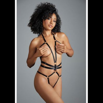 Allure - Izabel - Open Teddy with Straps - (One Si