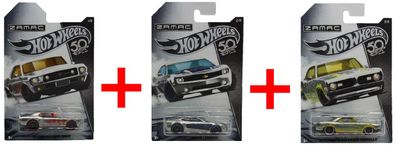 3er-Set Hot Wheels 50th Anniversary Zamac Modellauto &acute;67 Ford Mustang Coupe