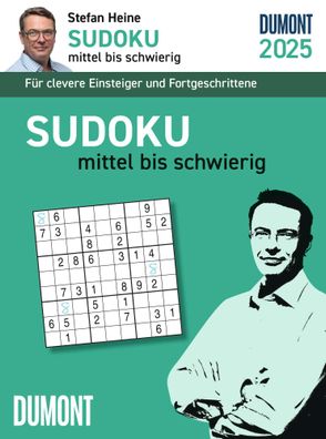 Kalender 2025 -Stefan Heine Sudoku mittel bis schwierig TAK 2025- 11,8 x 15,9cm