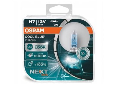 Glühlampen OSRAM H7 12V 55W PX26d Cool Blue Intense 4200K XenonLook + 20%, 2St.