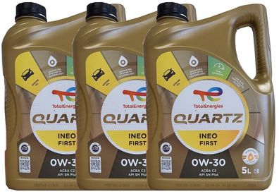 Total Quartz INEO First 0W-30 3x 5 Liter