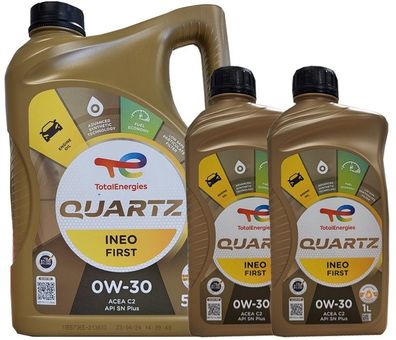 Total Quartz INEO First 0W-30 5 Liter + 2Liter