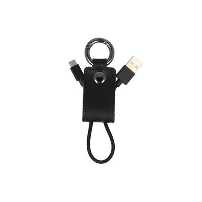 Networx Keyring Cable Micro-USB 22 cm Schlüsselanhänger schwarz