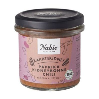 Nabio 6x Nabio Protein-Aufstrich Karatekidney Paprika Kidneybohne Chili 140g