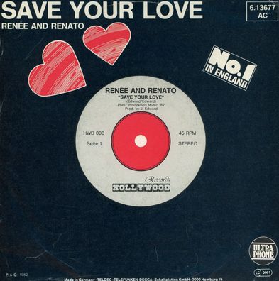 7" Cover Renee & Renato - Save Your Love