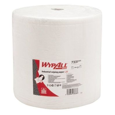 WypAll Papierwischtuch fér industrielle Reinigungsarbeiten, Großrolle, 37x38cm, 3lg,