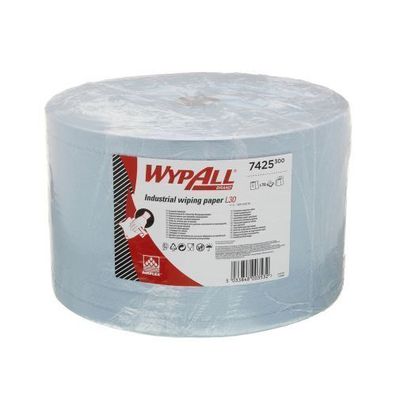 WypAll Papierwischtuch fér industrielle Reinigungsarbeiten, Großrolle L40, 23,5x38cm,