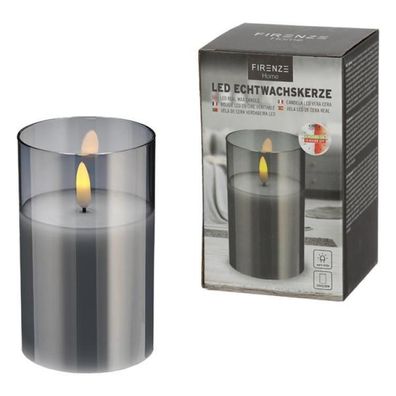 LED-Echtwachskerze New Flame im Glas, 64965 mittel 1 St