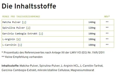 Theanex Nahrungsergänzungsmittel mit Matcha, Spirulina, Set 3x60