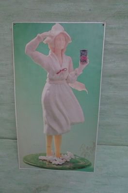 altes Henkel Papp-Karton-Schild Bild Poster Werbung weiße Dame Persil Rarität