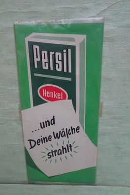 alte Henkel Schild Bild Poster Plakat Werbung Persil und Deine Wäsche strahlt