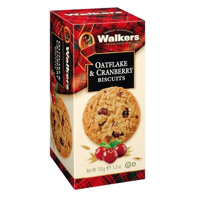 Walkers Biscuits Oatflake Cranberry