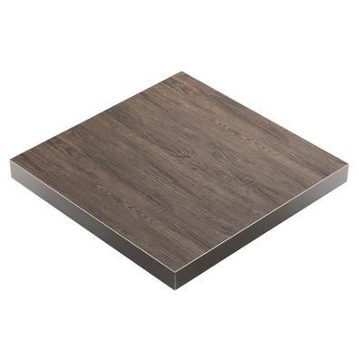 BRASIL | Gastro Tischplatte | B: 80 x 80 cm | Light Wenge | Quadratisch | Gastro Ti