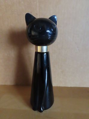 Flasche leer schwarz Katze Parfumflasche Avon 7 Zersteuber