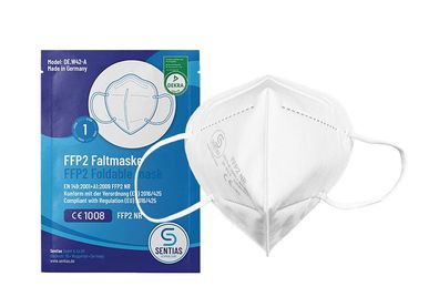 Sentias Premium FFP2 NR D Atemschutzmasken - Made in Germany
