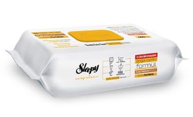 Sleepy Easy Clean Oberflächenreinigungstücher mit Schmierseife angereichert - Gelb