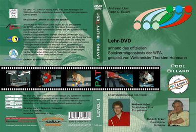 PAT Level 1 Lehr DVD Billardtraining Einsteiger deutsch/ englisch