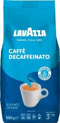 Lavazza Caffè Crema Decaffeinato ganze Bohnen 500g