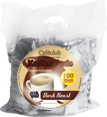 Caféclub Kaffee Pads Dark Roast 100x7g