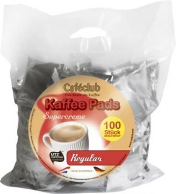 Cafeclub Kaffee Pads Regular 100x7g