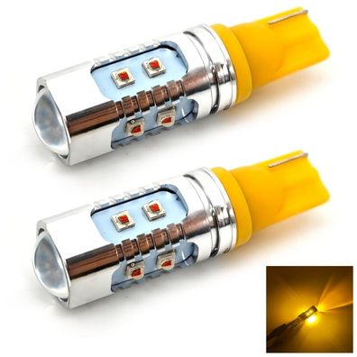 2 Stuck W16W LED Birne T15 12-24V CANBUS orange USA fur rote Lampenschirme Off-Road