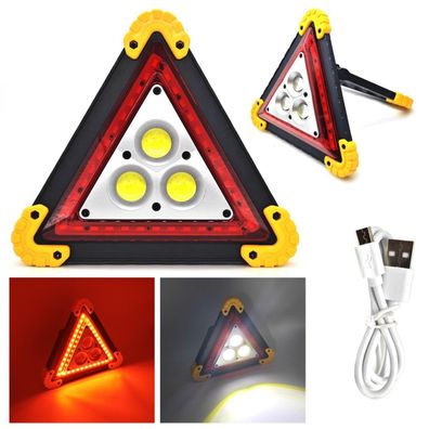 LED-Warndreieck, Taschenlampe, PowerBank + Batterien Off-Road