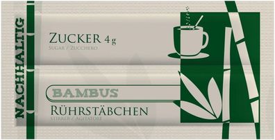 Hellma Zucker & Rührstäbchen 2in1 nachhaltig 500 Stück