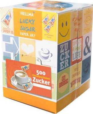 Hellma Lucky-Sugar Paper Art Zucker 500x4,5g