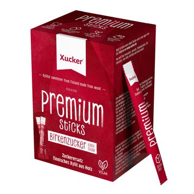 Xucker Xylit Premium Sticks Schachtel 50x4g