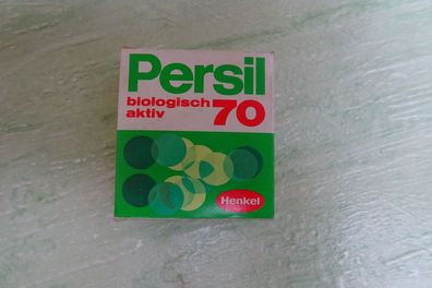 alte Miniaturpackung Persil 70 Henkel mit 1m Maßband 4,5x4cm Kaufmannsladen