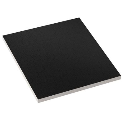 10er-Set Calgary | Mineralfaserplatte | 60x60cm | Schwarz | Rasterdeckenplatten | Ra