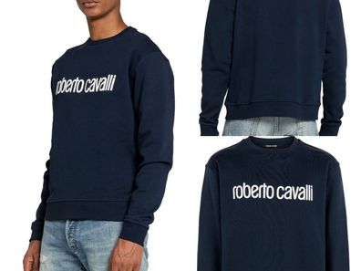 Roberto Cavalli Firenze LOGO SWEAT Sweater Sweatshirt JUMPER Pullover PULLI XL