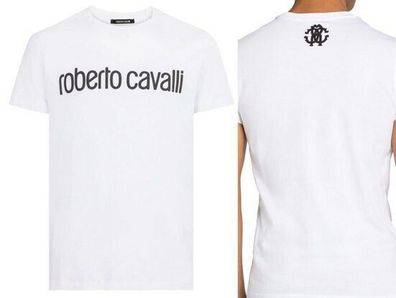 roberto cavalli T-Shirt Roberto Cavalli Firenze LOGO PRINT LUXURY CREW NECK 2XL