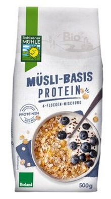 Bohlsener Mühle 3x Müsli-Basis Protein, 4-Flocken-Mischung 500g