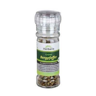 Herbaria 3x Grüner Bergpfeffer bio Mühle 25g