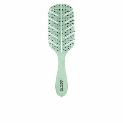 Beter Detangling Natural Fiber Hair Brush Green