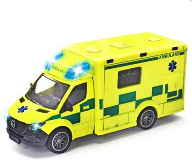 Majorette Mercedes-Benz Sprinter Ambulance mit Licht und Ton