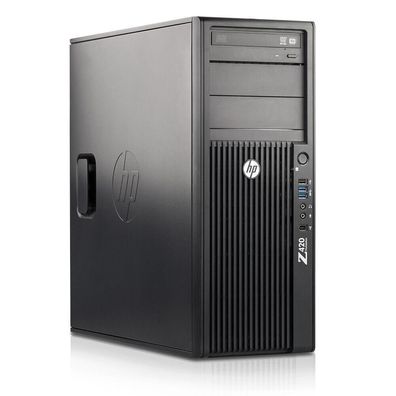 HP Z420 Workstation MT Xeon E5-1620 v2 4x 3,7GHz 16GB 256GB SSD 500GB HDD Win 10