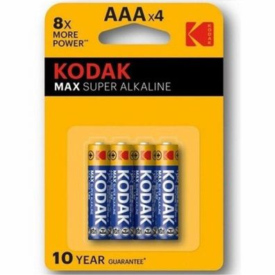 Kodak Pila Alcalina Max LR03 BL4 AAA